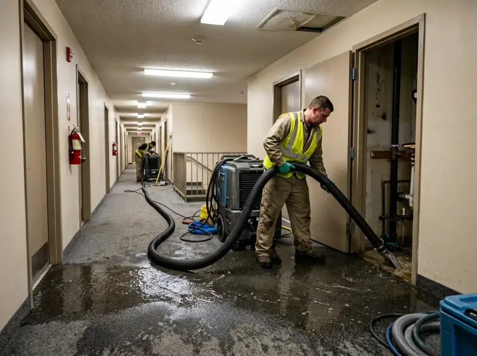 multi-unit-apartment-hallway-f-005 — frequently asked questions, Emergency Burst Pipe Water Extraction & Removal in East Pal…